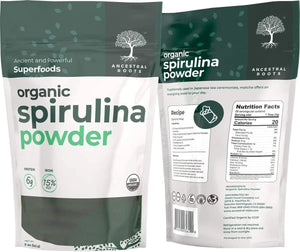 ANCESTRAL ROOTS - Ancestral Roots Organic Spirulina Powder 142Gr. - The Red Vitamin MX - Suplementos Alimenticios - {{ shop.shopifyCountryName }}