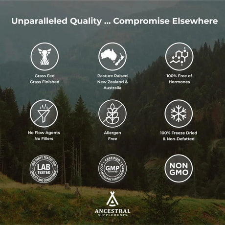 ANCESTRAL SUPPLEMENTS - Ancestral Supplements Grass Fed Beef Living Bone 180 Capsulas - The Red Vitamin MX - Suplementos Alimenticios - {{ shop.shopifyCountryName }}