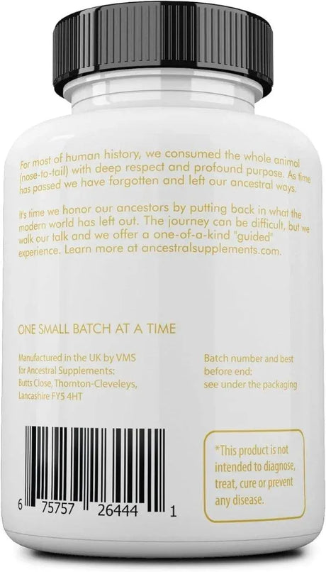 ANCESTRAL SUPPLEMENTS - Ancestral Supplements Grass Fed Beef Living Collagen 180 Capsulas - The Red Vitamin MX - Suplementos Alimenticios - {{ shop.shopifyCountryName }}