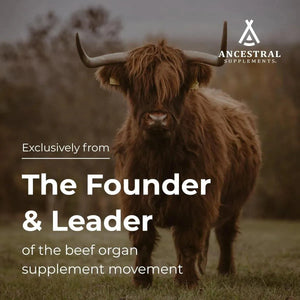 ANCESTRAL SUPPLEMENTS - Ancestral Supplements Grass Fed Beef Organs 180 Capsulas - The Red Vitamin MX - Suplementos Alimenticios - {{ shop.shopifyCountryName }}