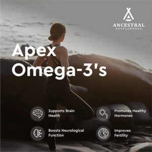 ANCESTRAL SUPPLEMENTS - Ancestral Supplements Wild Caught Omega 3 Fish Oil 180 Capsulas - The Red Vitamin MX - Suplementos Alimenticios - {{ shop.shopifyCountryName }}