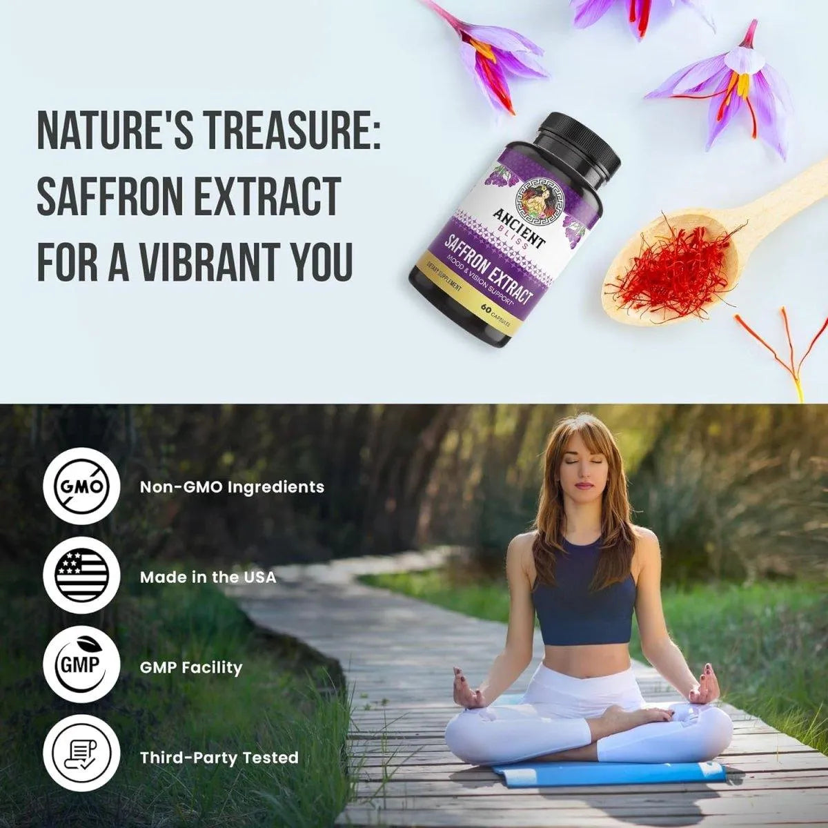 ANCIENT BLISS - Ancient Bliss Saffron 60 Capsulas - The Red Vitamin MX - Suplementos Alimenticios - {{ shop.shopifyCountryName }}