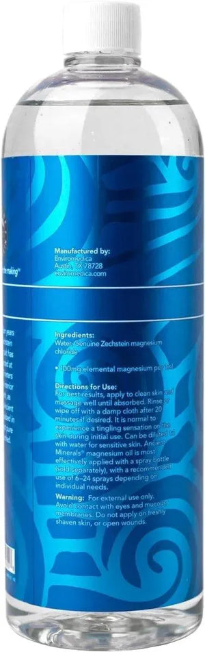 ANCIENT MINERALS - Ancient Minerals Magnesium Oil Spray Bottle 1 Lt. - The Red Vitamin MX - Suplementos Alimenticios - {{ shop.shopifyCountryName }}