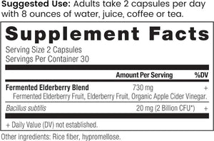 ANCIENT NUTRITION - Ancient Nutrition Elderberry and Probiotics Supplement 60 Capsulas - The Red Vitamin MX - Suplementos Alimenticios - {{ shop.shopifyCountryName }}