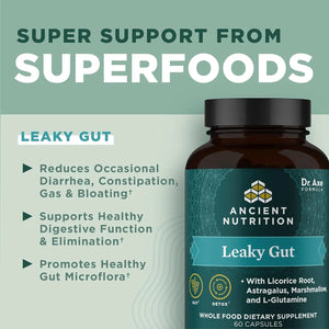 ANCIENT NUTRITION - Ancient Nutrition Leaky Gut 60 Capsulas - The Red Vitamin MX - Suplementos Alimenticios - {{ shop.shopifyCountryName }}