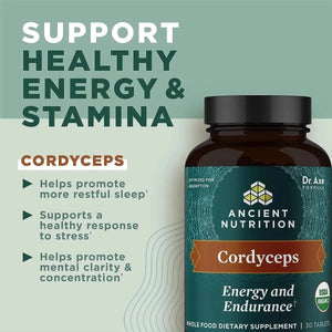 ANCIENT NUTRITION - Ancient Nutrition Organic Cordyceps 30 Tabletas - The Red Vitamin MX - Suplementos Alimenticios - {{ shop.shopifyCountryName }}