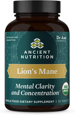 ANCIENT NUTRITION - Ancient Nutrition Organic Lion's Mane Mushroom Supplement 30 Tabletas - The Red Vitamin MX - Suplementos Alimenticios - {{ shop.shopifyCountryName }}