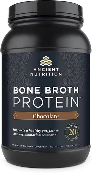 ANCIENT NUTRITION - Ancient Nutrition Protein Powder Made from Real Bone Broth Chocolate 2.2Lb. - The Red Vitamin MX - Suplementos Alimenticios - {{ shop.shopifyCountryName }}