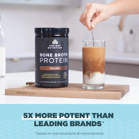 ANCIENT NUTRITION - Ancient Nutrition Protein Powder Made from Real Bone Broth Chocolate 2.2Lb. - The Red Vitamin MX - Suplementos Alimenticios - {{ shop.shopifyCountryName }}