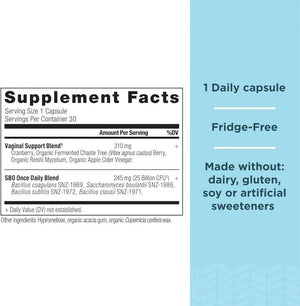 ANCIENT NUTRITION - Ancient Nutrition SBO Once Daily Women's Probiotics for Vaginal Health 30 Capsulas - The Red Vitamin MX - Suplementos Alimenticios - {{ shop.shopifyCountryName }}