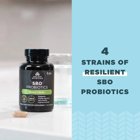 ANCIENT NUTRITION - Ancient Nutrition SBO Probiotics for Mental Clarity 30 Capsulas - The Red Vitamin MX - Suplementos Alimenticios - {{ shop.shopifyCountryName }}