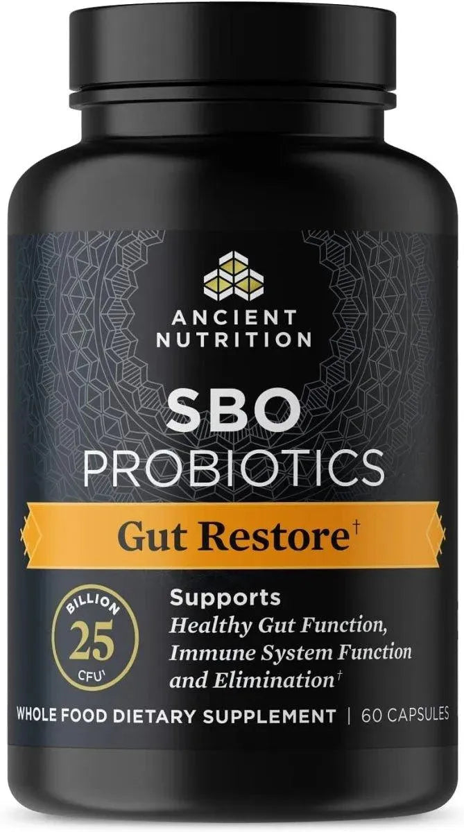 ANCIENT NUTRITION - Ancient Nutrition SBO Probiotics Gut Restore 60 Capsulas - The Red Vitamin MX - Suplementos Alimenticios - {{ shop.shopifyCountryName }}
