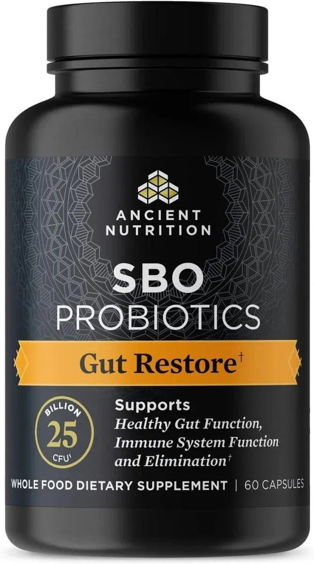 ANCIENT NUTRITION - Ancient Nutrition SBO Probiotics Gut Restore 60 Capsulas - The Red Vitamin MX - Suplementos Alimenticios - {{ shop.shopifyCountryName }}