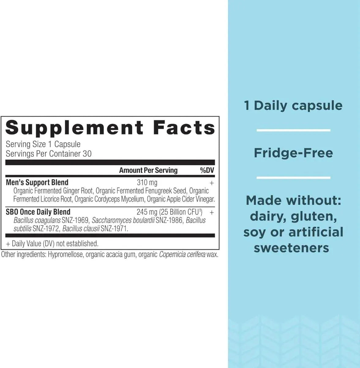 ANCIENT NUTRITION - Ancient Nutrition SBO Probiotics Men's Once Daily 30 Capsulas - The Red Vitamin MX - Suplementos Alimenticios - {{ shop.shopifyCountryName }}