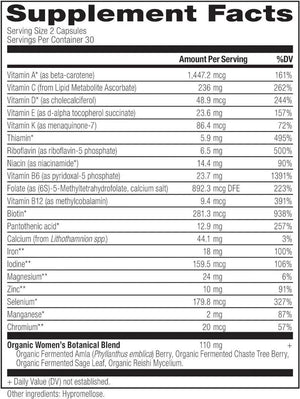ANCIENT NUTRITION - Ancient Nutrition Women's Fermented Multivitamin 60 Capsulas - The Red Vitamin MX - Suplementos Alimenticios - {{ shop.shopifyCountryName }}