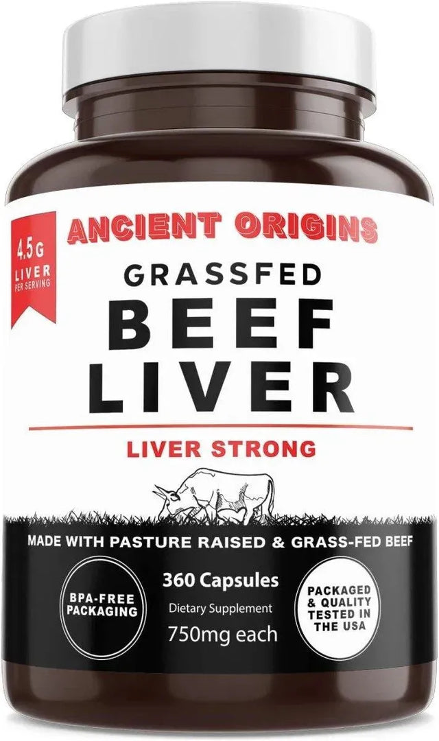 ANCIENT ORIGINS - Ancient Origins Grass Fed Beef Liver 750Mg. 360 Capsulas - The Red Vitamin MX - Suplementos Alimenticios - {{ shop.shopifyCountryName }}