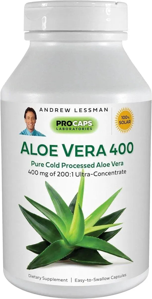 ANDREW LESSMAN - ANDREW LESSMAN Aloe Vera 400Mg. 30 Capsulas - The Red Vitamin MX - Suplementos Alimenticios - {{ shop.shopifyCountryName }}