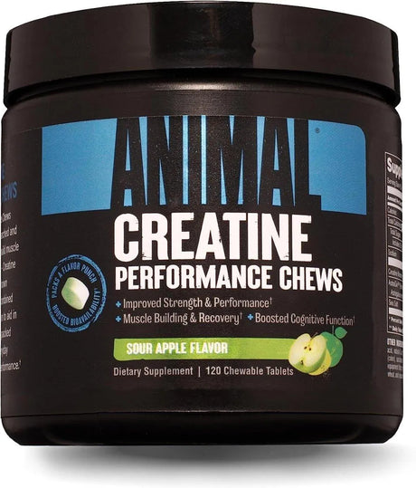 ANIMAL - Animal Creatine Chews Tablets 120 Tabletas Green Apple - The Red Vitamin MX - Suplementos Alimenticios - {{ shop.shopifyCountryName }}