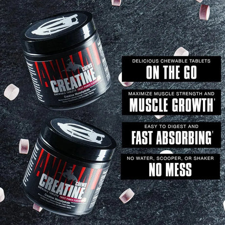 ANIMAL - Animal Creatine Chews Tablets 120 Tabletas Green Apple - The Red Vitamin MX - Suplementos Alimenticios - {{ shop.shopifyCountryName }}