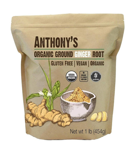 ANTHONY´S - Anthony's Organic Ground Ginger Root 454Gr. - The Red Vitamin MX - Suplementos Alimenticios - {{ shop.shopifyCountryName }}