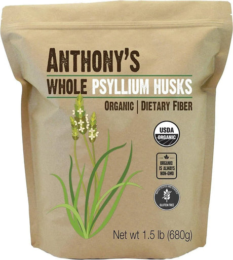 ANTHONY´S - Anthony's Organic Whole Psyllium Husks 680Gr. - The Red Vitamin MX - Suplementos Alimenticios - {{ shop.shopifyCountryName }}