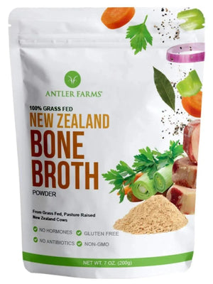 ANTLER FARMS - Antler Farms 100% Grass Fed New Zealand Bone Broth Powder 200Gr. - The Red Vitamin MX - Suplementos Alimenticios - {{ shop.shopifyCountryName }}