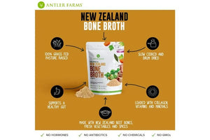 ANTLER FARMS - Antler Farms 100% Grass Fed New Zealand Bone Broth Powder 200Gr. - The Red Vitamin MX - Suplementos Alimenticios - {{ shop.shopifyCountryName }}