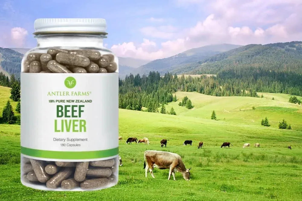 ANTLER FARMS - Antler Farms 100% Pure New Zealand Beef Liver 180 Capsulas - The Red Vitamin MX - Suplementos Alimenticios - {{ shop.shopifyCountryName }}