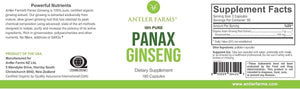 ANTLER FARMS - Antler Farms 100% Pure Organic Panax Ginseng Extract 500Mg. 180 Capsulas - The Red Vitamin MX - Suplementos Alimenticios - {{ shop.shopifyCountryName }}