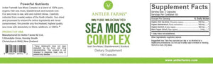 ANTLER FARMS - Antler Farms 100% Pure Sea Moss Complex 130 Capsulas - The Red Vitamin MX - Suplementos Alimenticios - {{ shop.shopifyCountryName }}