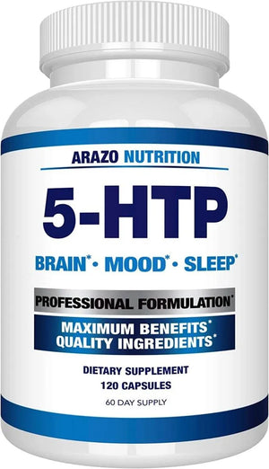 ARAZO NUTRITION - Arazo Nutrition 5-HTP 200Mg. Plus Calcium 120 Capsulas - The Red Vitamin MX - Suplementos Alimenticios - {{ shop.shopifyCountryName }}