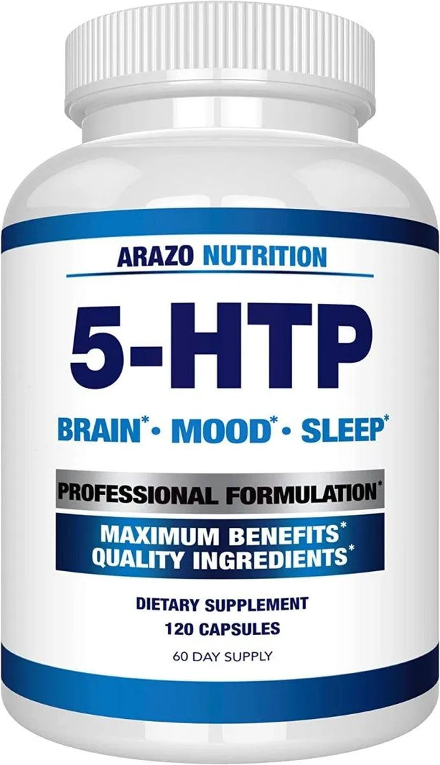 ARAZO NUTRITION - Arazo Nutrition 5-HTP 200Mg. Plus Calcium 120 Capsulas - The Red Vitamin MX - Suplementos Alimenticios - {{ shop.shopifyCountryName }}