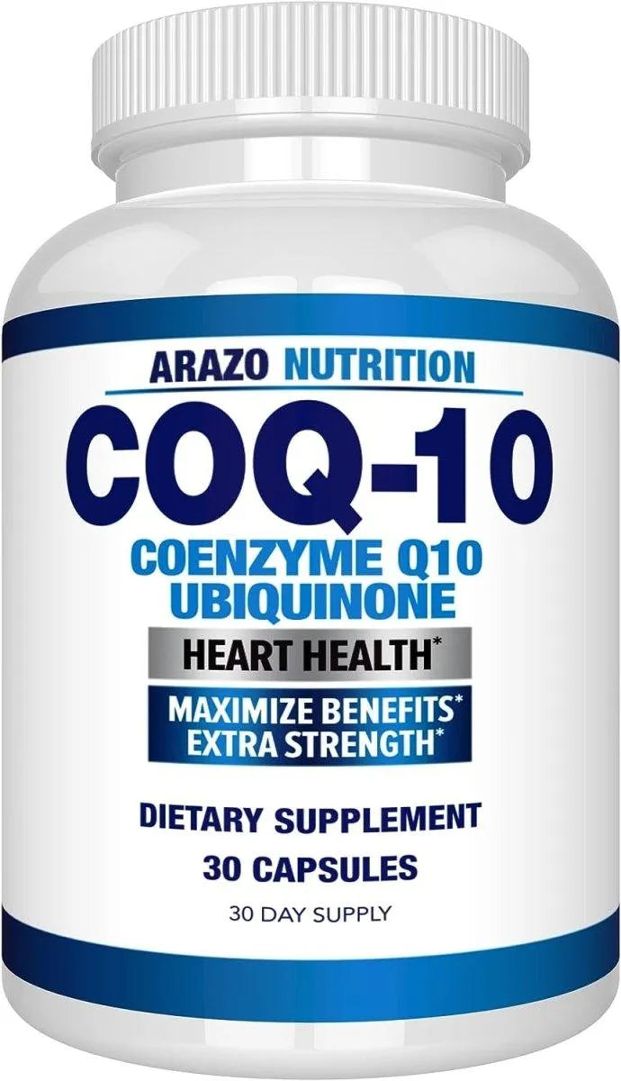 ARAZO NUTRITION - Arazo Nutrition CoQ10 200Mg. 30 Capsulas - The Red Vitamin MX - Suplementos Alimenticios - {{ shop.shopifyCountryName }}