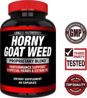 ARAZO NUTRITION - Arazo Nutrition Horny Goat Weed 60 Capsulas - The Red Vitamin MX - Suplementos Alimenticios - {{ shop.shopifyCountryName }}