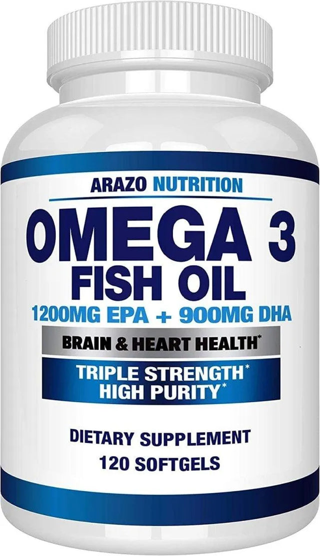 ARAZO NUTRITION - Arazo Nutrition Omega 3 Fish Oil 2250Mg. 120 Capsulas Blandas - The Red Vitamin MX - Suplementos Alimenticios - {{ shop.shopifyCountryName }}