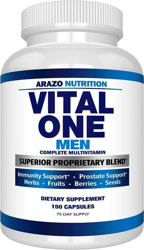 ARAZO NUTRITION - Arazo Nutrition Vital One Multivitamin for Men 150 Capsulas - The Red Vitamin MX - Suplementos Alimenticios - {{ shop.shopifyCountryName }}