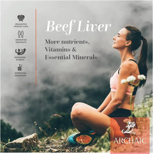 ARCHAIC - ARCHAIC Grass Fed New Zealand Beef Liver 180 Capsulas - The Red Vitamin MX - Suplementos Alimenticios - {{ shop.shopifyCountryName }}