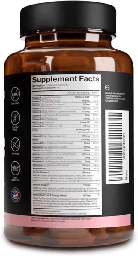 ARETE - Areté Women’s Multivitamin 120 Capsulas - The Red Vitamin MX - Suplementos Alimenticios - {{ shop.shopifyCountryName }}