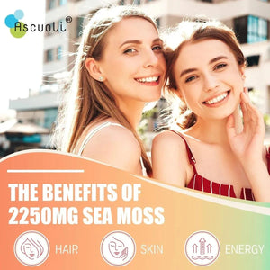 ASCUOLI - Ascuoli Organic Sea Moss 2250Mg. 90 Capsulas - The Red Vitamin MX - Suplementos Alimenticios - {{ shop.shopifyCountryName }}