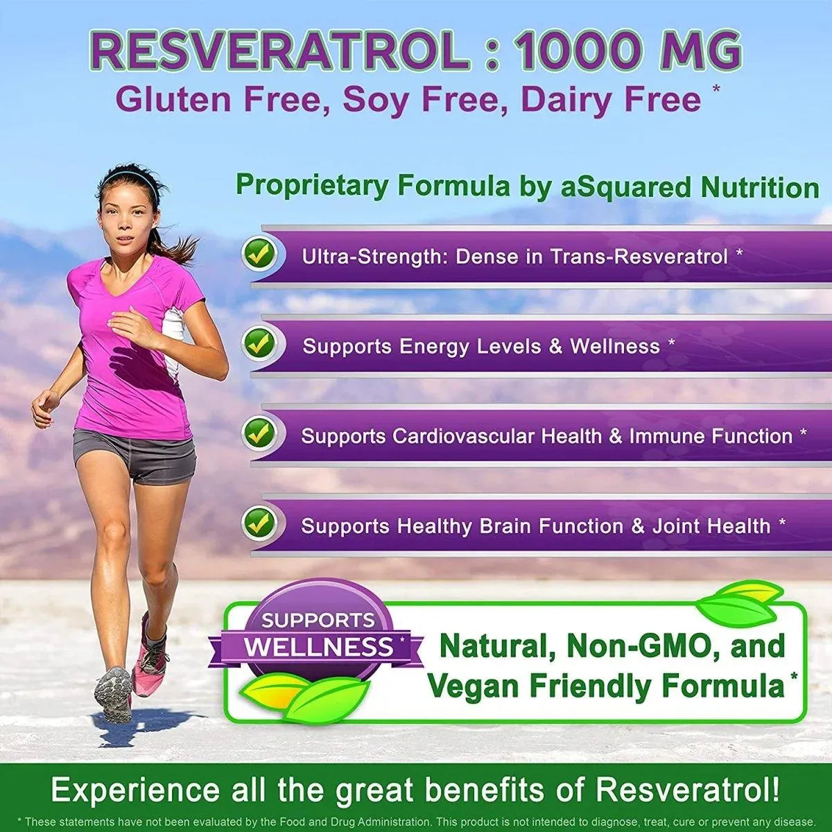 ASQUARED NUTRITION - aSquared Nutrition 100% Natural Resveratrol 1000Mg. 180 Capsulas - The Red Vitamin MX - Suplementos Alimenticios - {{ shop.shopifyCountryName }}