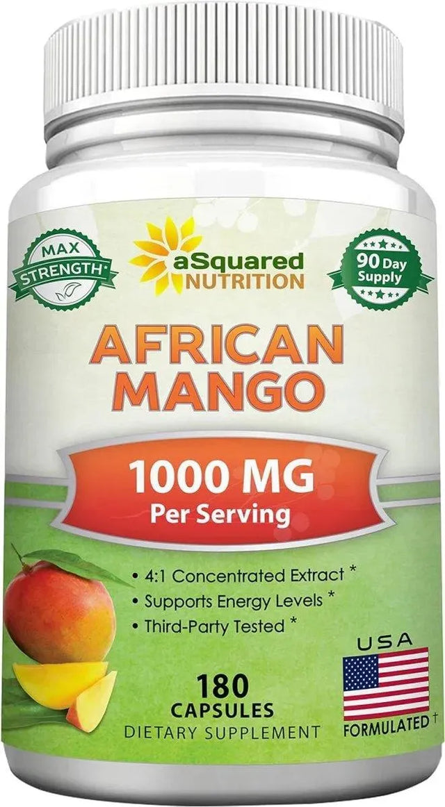 ASQUARED NUTRITION - aSquared Nutrition African Mango Extract 1000Mg. 180 Capsulas - The Red Vitamin MX - Suplementos Alimenticios - {{ shop.shopifyCountryName }}