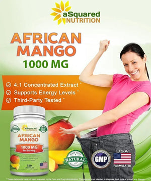 ASQUARED NUTRITION - aSquared Nutrition African Mango Extract 1000Mg. 180 Capsulas - The Red Vitamin MX - Suplementos Alimenticios - {{ shop.shopifyCountryName }}