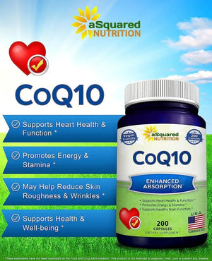 ASQUARED NUTRITION - aSquared Nutrition CoQ10 400Mg. 200 Capsulas - The Red Vitamin MX - Suplementos Alimenticios - {{ shop.shopifyCountryName }}