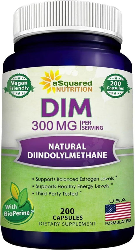 ASQUARED NUTRITION - aSquared Nutrition DIM 300Mg. 200 Capsulas - The Red Vitamin MX - Suplementos Alimenticios - {{ shop.shopifyCountryName }}