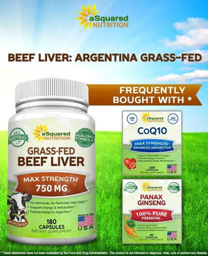 ASQUARED NUTRITION - aSquared Nutrition Grass Fed Beef Liver 180 Capsulas - The Red Vitamin MX - Suplementos Alimenticios - {{ shop.shopifyCountryName }}