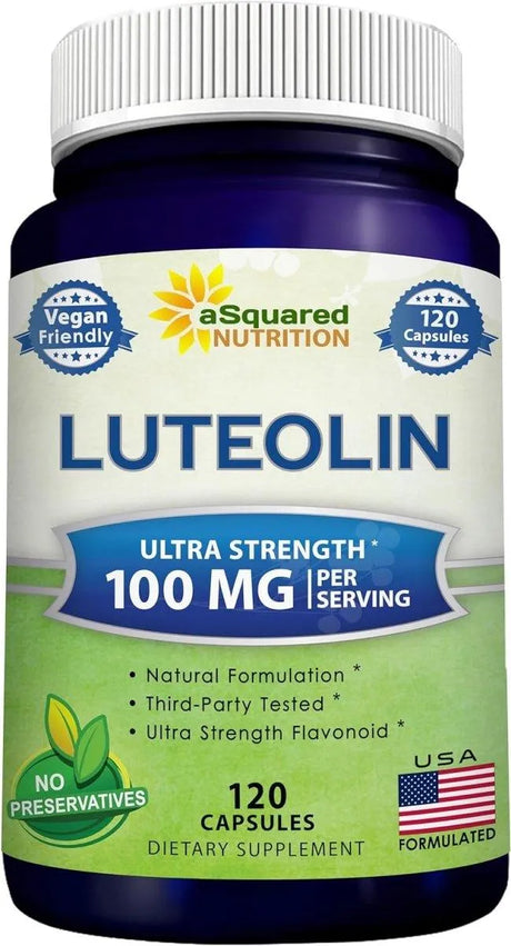 ASQUARED NUTRITION - aSquared Nutrition Luteolin 100Mg. 120 Capsulas - The Red Vitamin MX - Suplementos Alimenticios - {{ shop.shopifyCountryName }}