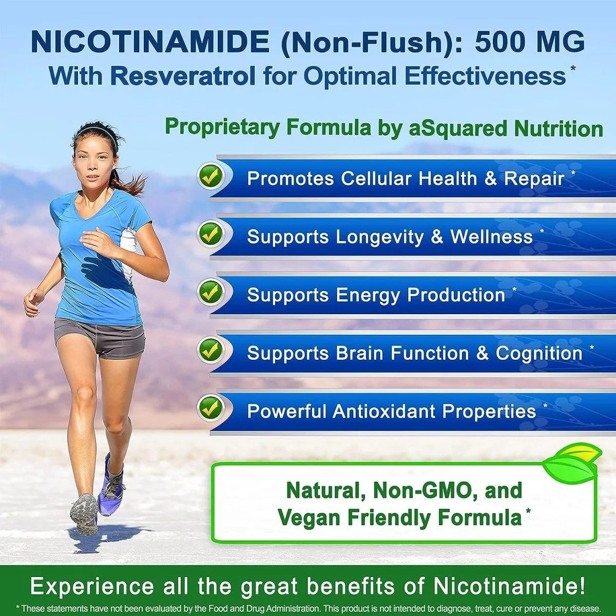 ASQUARED NUTRITION - aSquared Nutrition Nicotinamide with Resveratrol 120 Capsulas - The Red Vitamin MX - Suplementos Alimenticios - {{ shop.shopifyCountryName }}