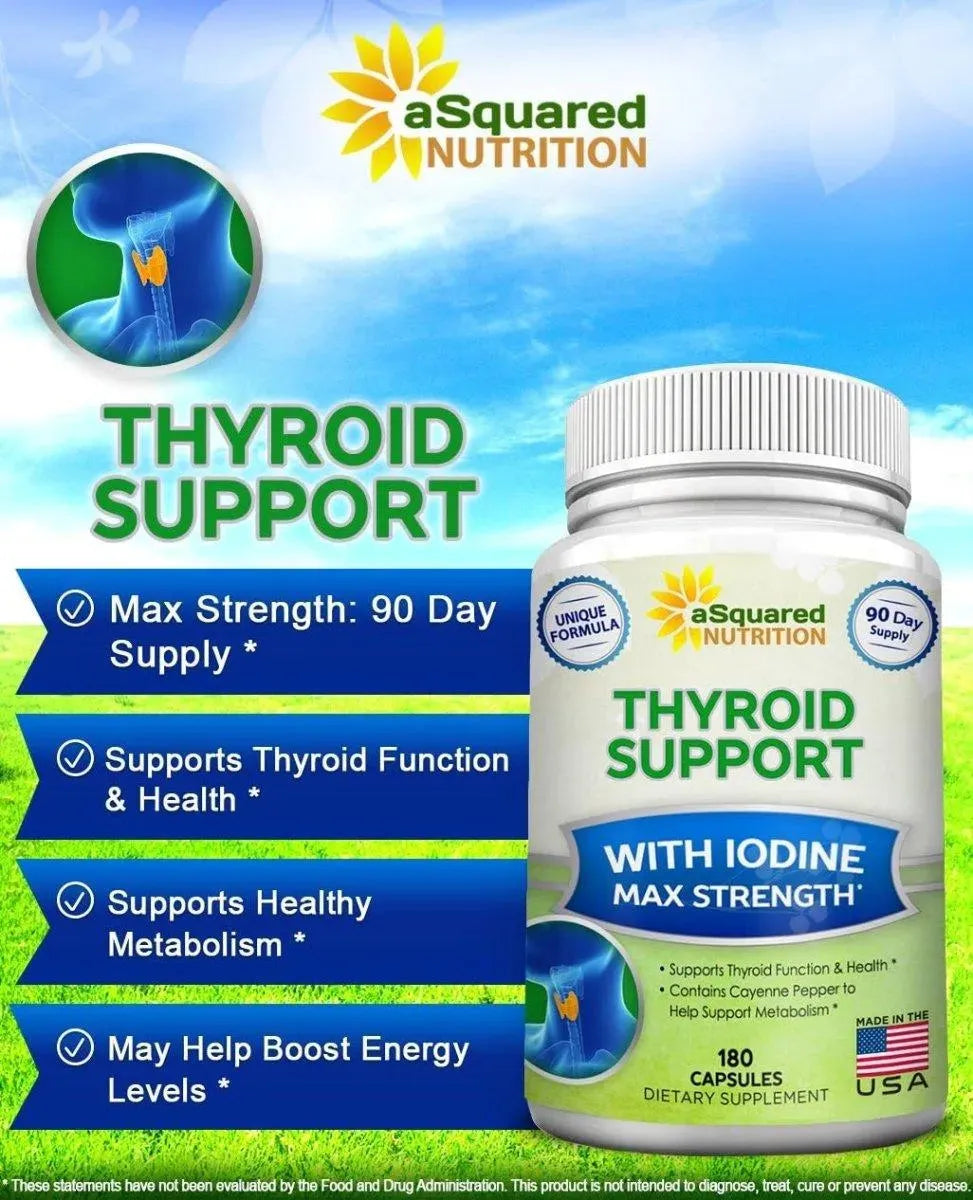 ASQUARED NUTRITION - aSquared Nutrition Premium Thyroid Support 180 Capsulas - The Red Vitamin MX - Suplementos Alimenticios - {{ shop.shopifyCountryName }}