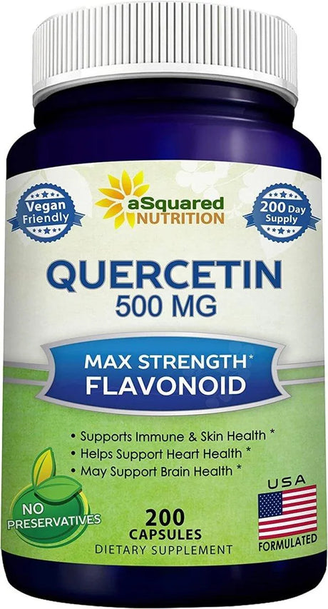 ASQUARED NUTRITION - aSquared Nutrition Quercetin 500Mg. 200 Capsulas - The Red Vitamin MX - Suplementos Alimenticios - {{ shop.shopifyCountryName }}