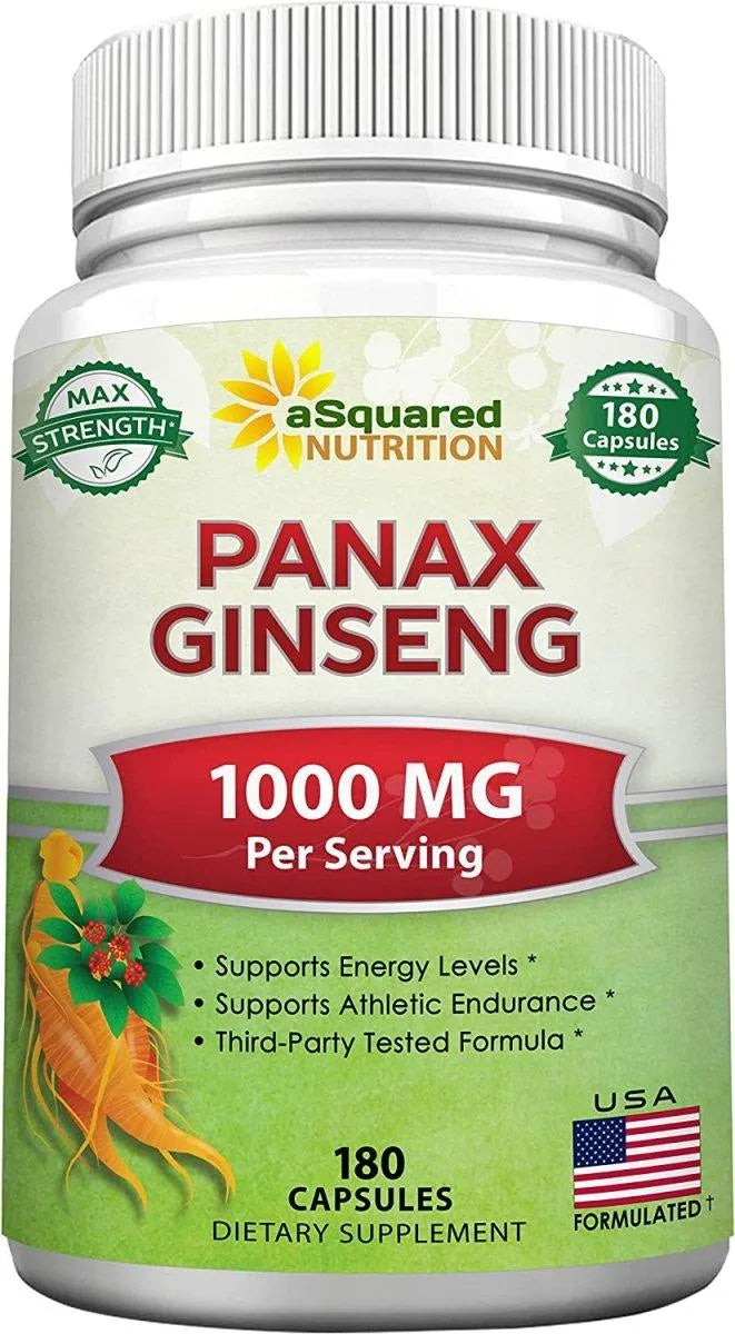 ASQUARED NUTRITION - aSquared Nutrition Red Korean Panax Ginseng 1000Mg. 180 Capsulas - The Red Vitamin MX - Suplementos Alimenticios - {{ shop.shopifyCountryName }}